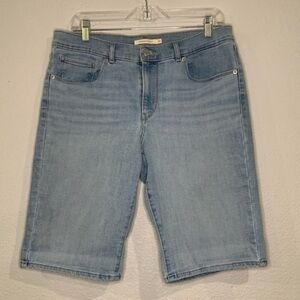 Levi’s stretch denim Bermuda shorts 30